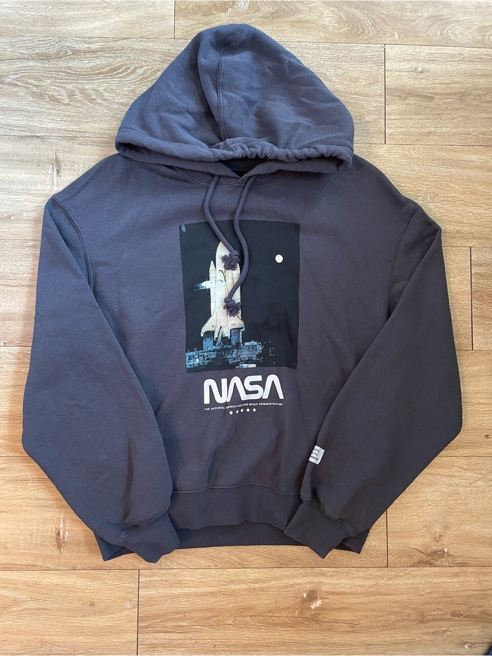 H&M Graphic Hoodie - Dark Gray